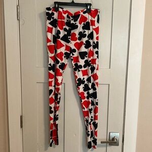 Women's Playing card leggings- 1x